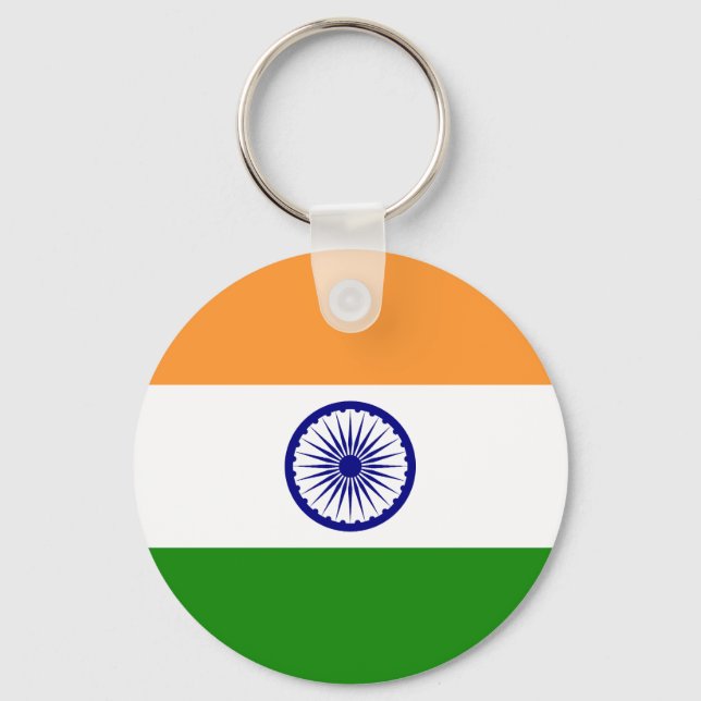 Llavero Bandera de la India (Anverso)