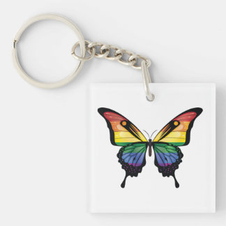 Llavero Bandera de la mariposa de la cola del arco iris