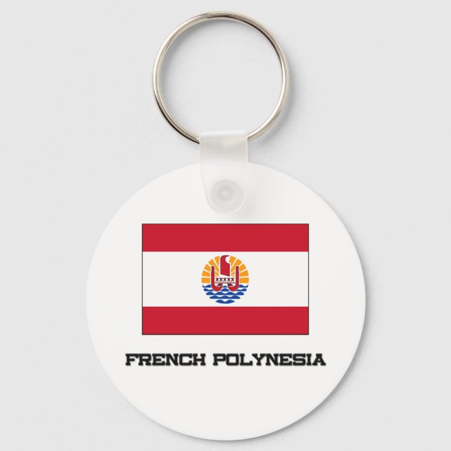 Llavero Bandera de la Polinesia Francesa (Anverso)
