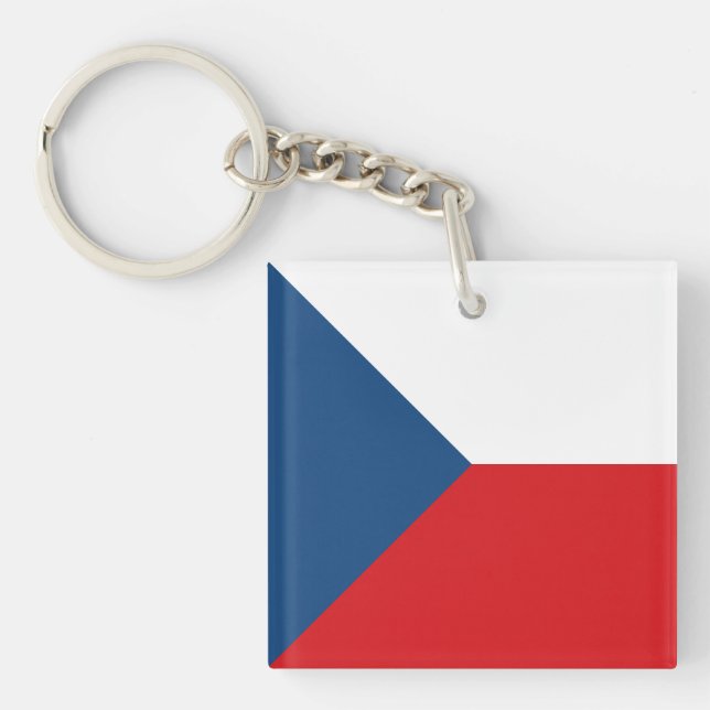 Llavero Bandera de la República Checa (Frente)