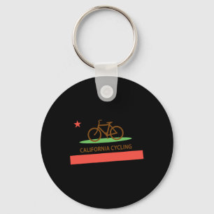 Llavero Bandera de la República de California en bicicleta