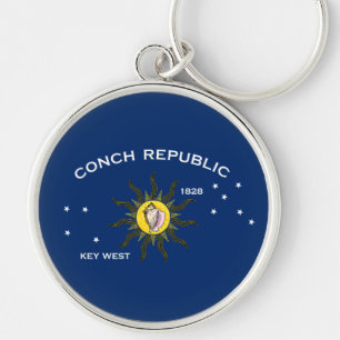 Llavero Bandera de la República de Conch Key West Florida