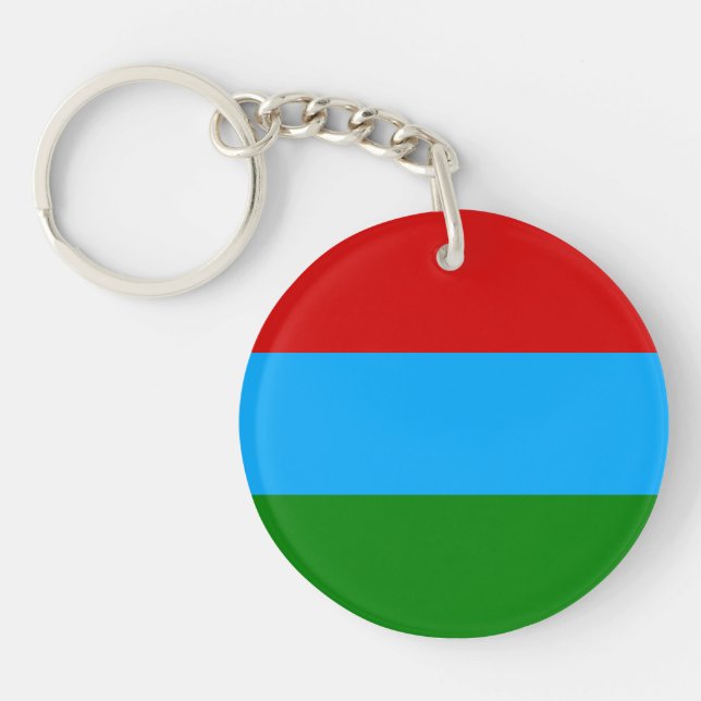 Llavero Bandera de la República de Karelia (Frente)
