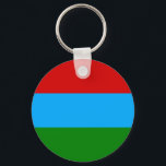 Llavero Bandera de la República de Karelia<br><div class="desc">Bandera patriótica de la República de Karelia.</div>