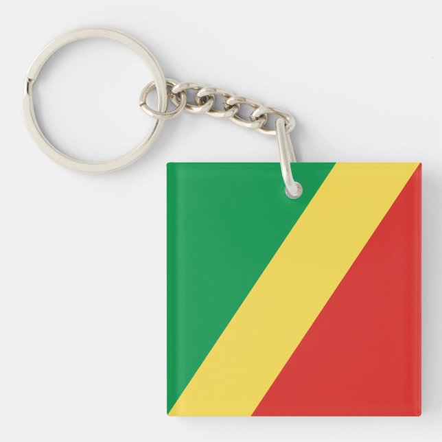 Llavero Bandera de la República del Congo (Frente)