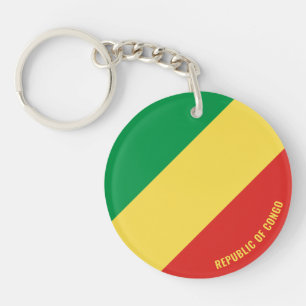 Llavero Bandera de la República del Congo encantadora patr