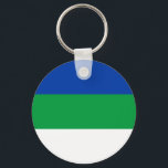 Llavero Bandera de la República Komi<br><div class="desc">Bandera patriótica de la República Komi.</div>