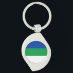 Llavero Bandera de la República Komi<br><div class="desc">Bandera patriótica de la República de Komi</div>