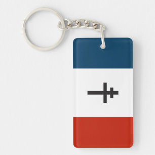 Llavero Bandera de la resistencia francesa símbolo de guer