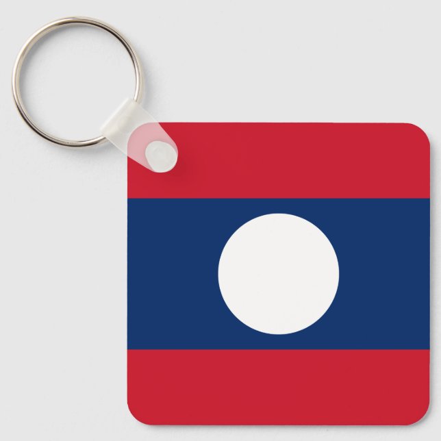 Llavero Bandera de Laos (Anverso)