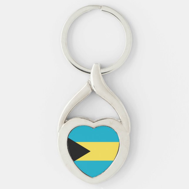 Llavero Bandera de las Bahamas (Anverso)