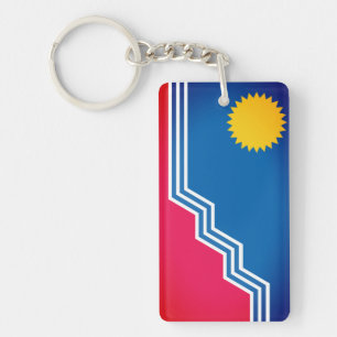 Llavero Bandera de las Cataratas Sioux, Keychain de Dakota