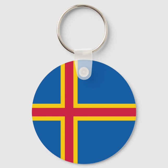 Llavero Bandera de las islas Aland (Anverso)