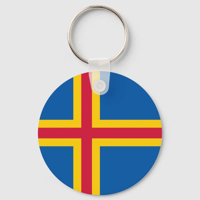 Llavero Bandera de las Islas Åland (Anverso)