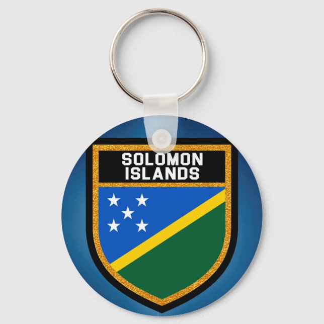 Llavero Bandera de las Islas Salomón (Anverso)