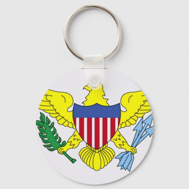 Llavero Bandera de las Islas Vírgenes (Anverso)