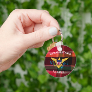 Llavero Bandera de las Islas Vírgenes de Estados Unidos S