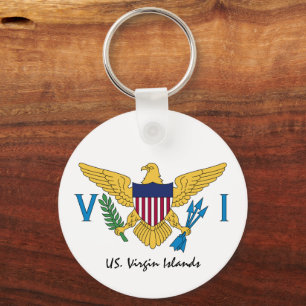 Llavero Bandera de las Islas Vírgenes de los Estados Unido