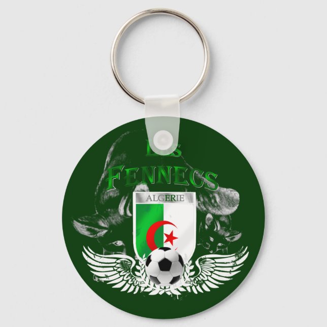 Llavero Bandera de Les Fennecs en Argelia Keychain (Anverso)