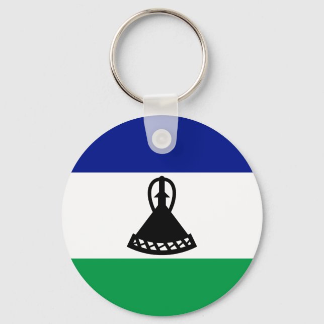 Llavero Bandera de Lesoto (Anverso)