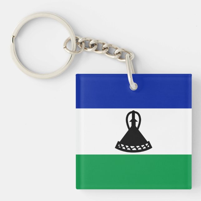 Llavero Bandera de Lesoto (Frente)