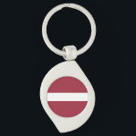 Llavero Bandera de Letonia<br><div class="desc">Bandera patriótica de Letonia.</div>