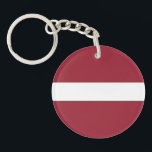 Llavero Bandera de Letonia<br><div class="desc">Bandera patriótica de Letonia.</div>