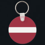 Llavero Bandera de Letonia<br><div class="desc">Bandera patriótica de Letonia.</div>