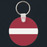 Llavero Bandera de Letonia<br><div class="desc">Bandera patriótica de Letonia.</div>