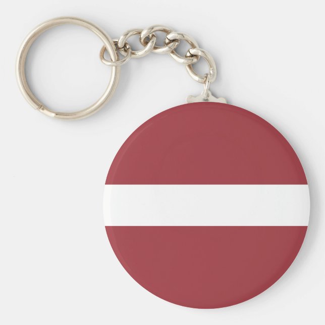 Llavero Bandera de Letonia (letón) (Frente)