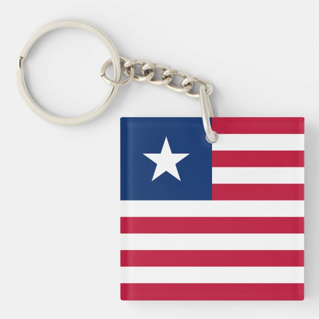 Llavero Bandera de Liberia (Frente)