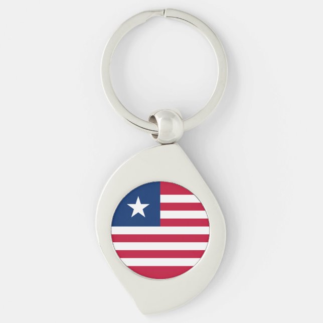 Llavero Bandera de Liberia (Anverso)