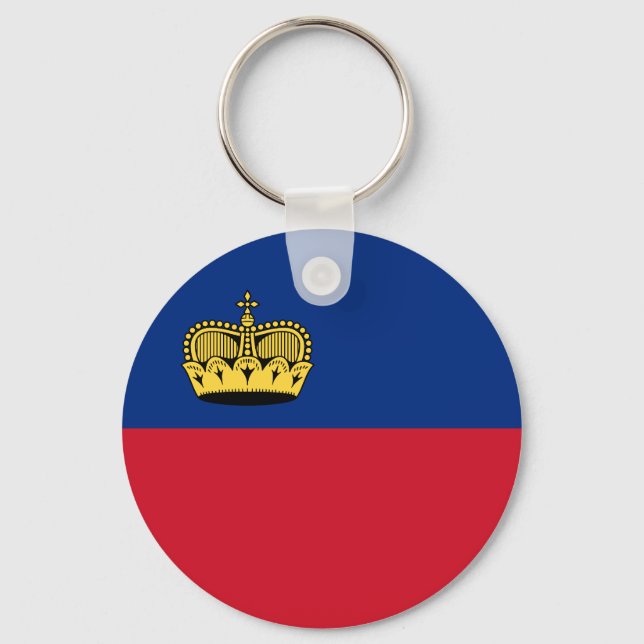 Llavero Bandera de Liechtenstein (Anverso)