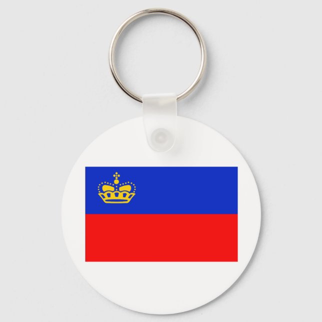 Llavero Bandera de Liechtenstein (Anverso)