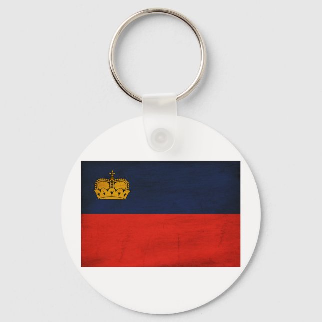 Llavero Bandera de Liechtenstein (Anverso)