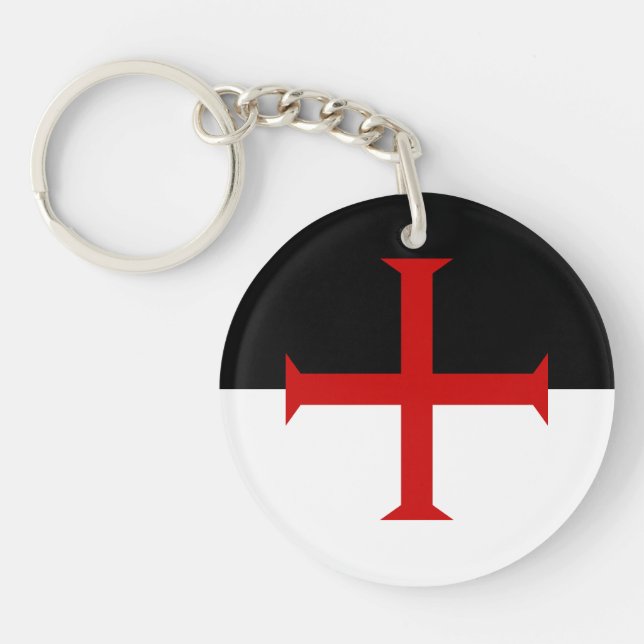 Llavero Bandera de los Caballeros Templarios (Frente)