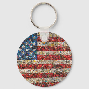 Llavero bandera de los estados unidos