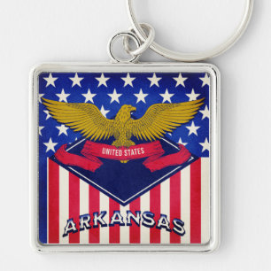 Llavero Bandera de los Estados Unidos de Arkansas