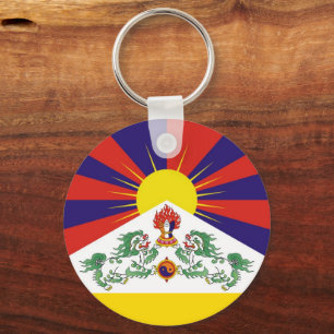 Llavero Bandera de los Leones de Nieve y Tibet - Los Himal