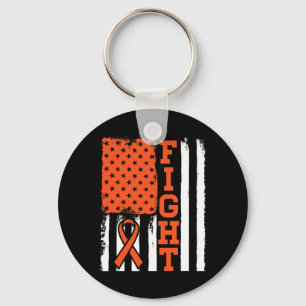 Llavero Bandera de lucha contra la leucemia por cáncer de 