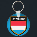 Llavero Bandera de Luxemburgo<br><div class="desc">Bandera de Luxemburgo</div>