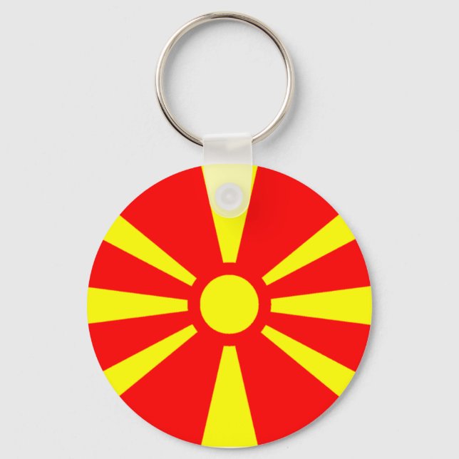 Llavero Bandera de Macedonia (Anverso)