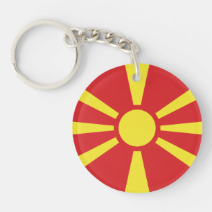 Llavero Bandera de Macedonia del Norte