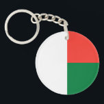 Llavero Bandera de Madagascar<br><div class="desc">Bandera patriótica de Madagascar.</div>