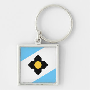 Llavero Bandera de Madison, cadena de claves Wisconsin