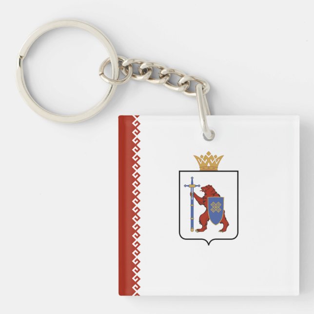 Llavero Bandera de Mari El (Frente)