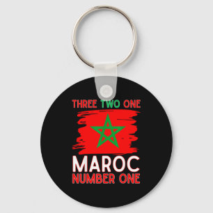 Llavero Bandera de Marruecos partidario del fútbol marroqu