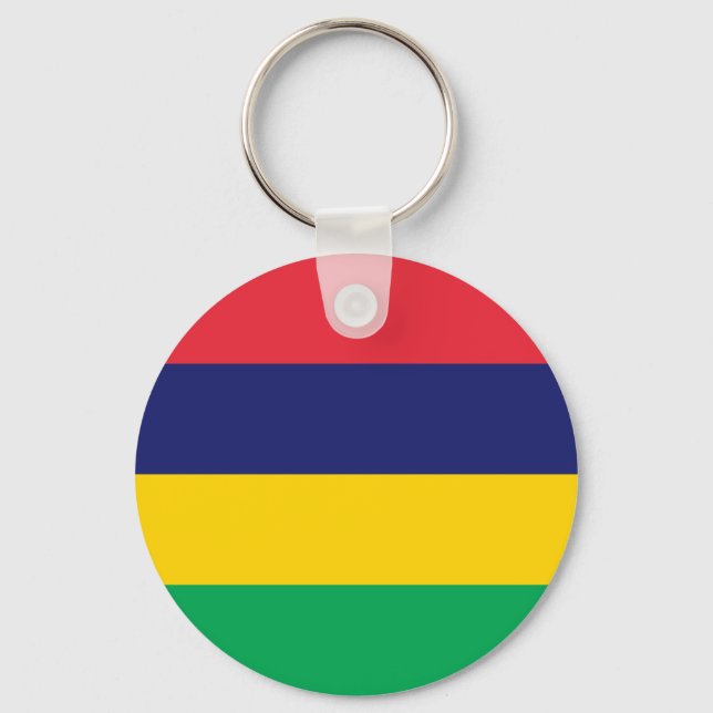 Llavero Bandera de Mauricio (Anverso)
