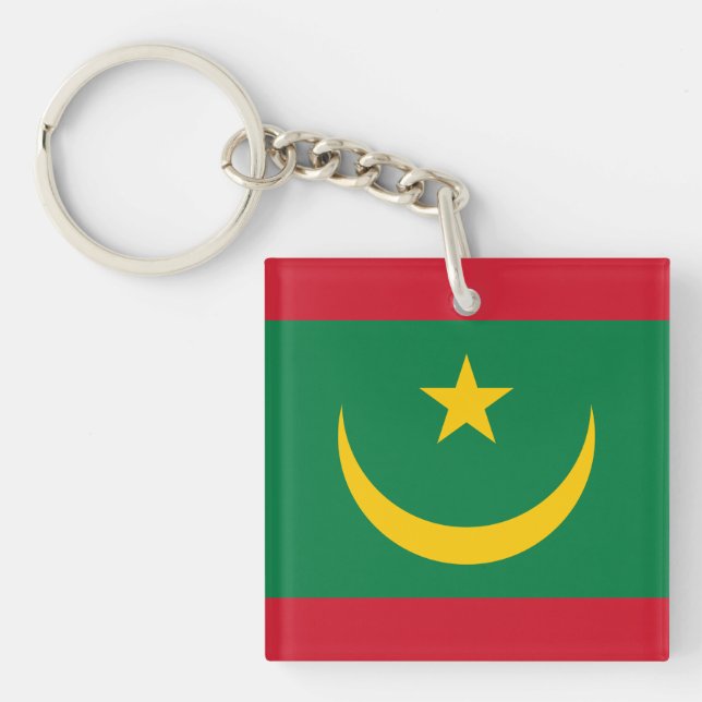 Llavero Bandera de Mauritania (Frente)