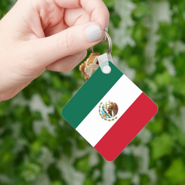 Llavero Bandera de México, Bandera de la República Mexican (Mano)